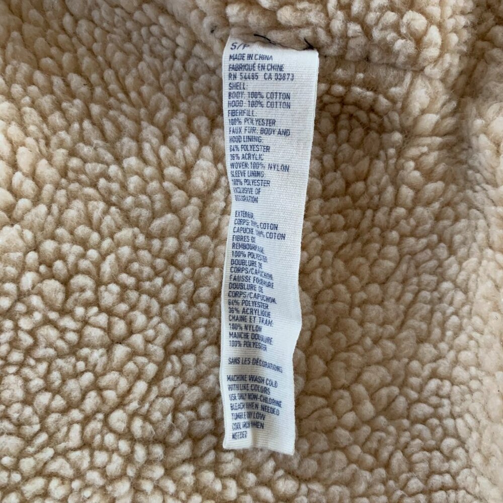 American‎ Eagle Mens S Plaid Sherpa Lined Full Button Jacket Hooded Y2K - Picture 8 of 8